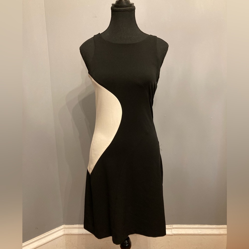 Gently Worn UNION SQUARE Vintage Mod Dress with broken zipper, size FR36/US6